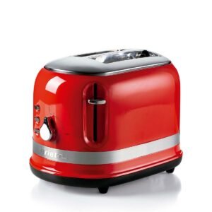 Torradeira Elétrica Ariete 149 Moderna Vermelha p/ 2 Fatias 6 Níveis de Tostagem 750W - 127V
