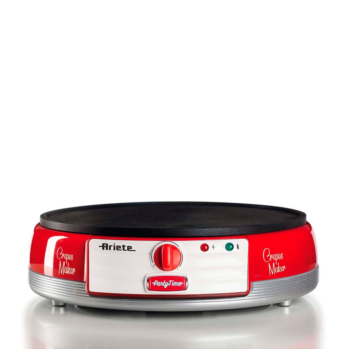 Máquina de Crepe Ariete 202 Party Time Retrô 1000W Vermelha - Imagem 2