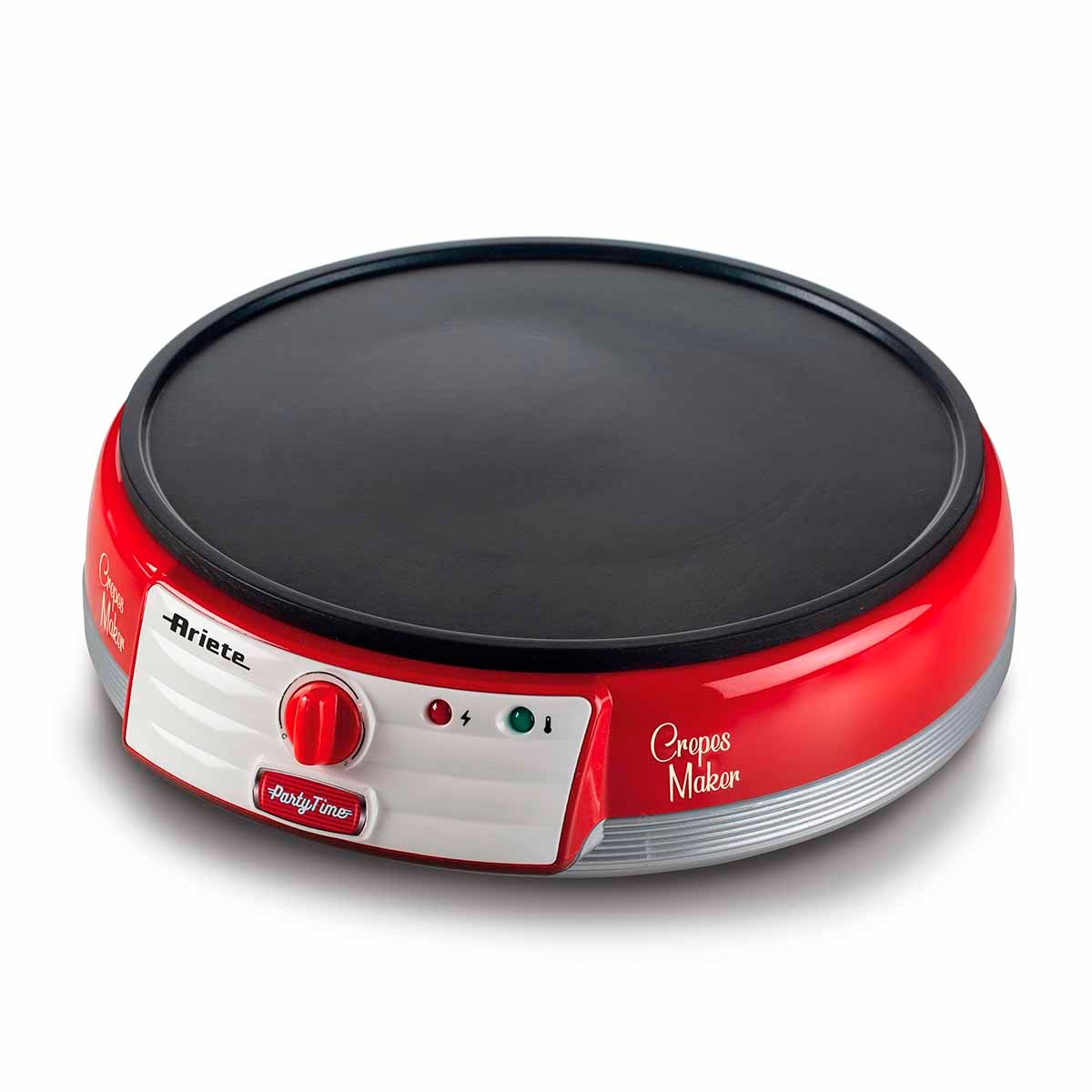 Máquina de Crepe Ariete 202 Party Time Retrô 1000W Vermelha