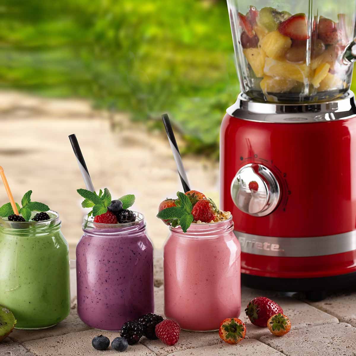 Liquidificador Ariete 585 Moderna Vermelho Copo de Vidro 1,5L 1000W - Imagem 7