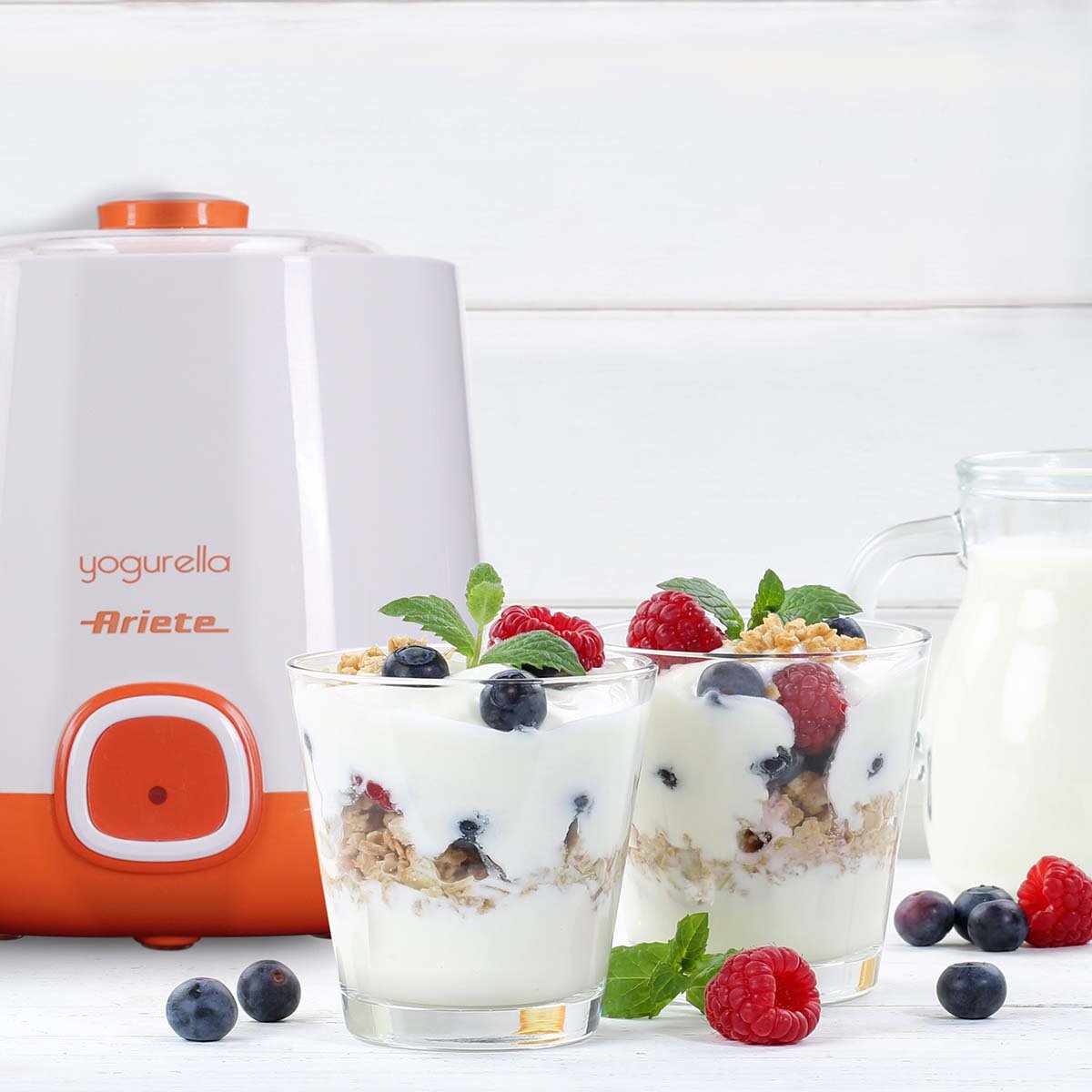Iogurteira Elétrica Ariete 621 Yogurella, 1L 2 Cestos e Filtro para Iogurte Grego 20W - Imagem 2