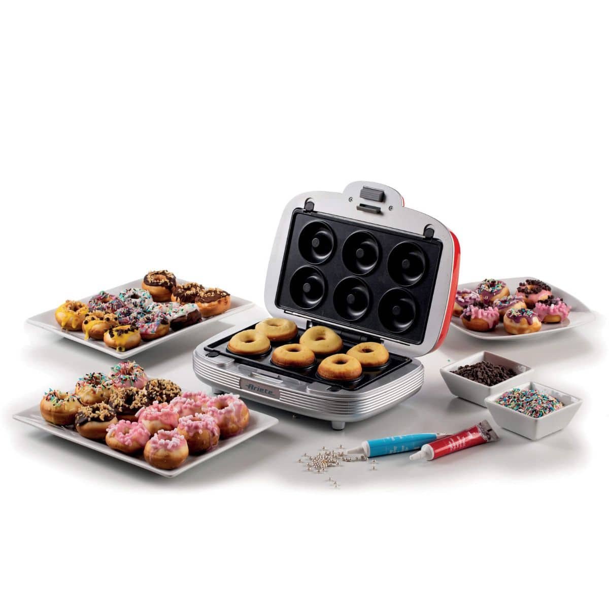 Sanduicheira Ariete 1972 Party Time 3 em 1 Retrô 700W Vermelha - Imagem 5