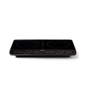 Cooktop de Indução Portátil Ariete 1998 Vitrocerâmico 2 bocas Touch Screen Preto - 127V