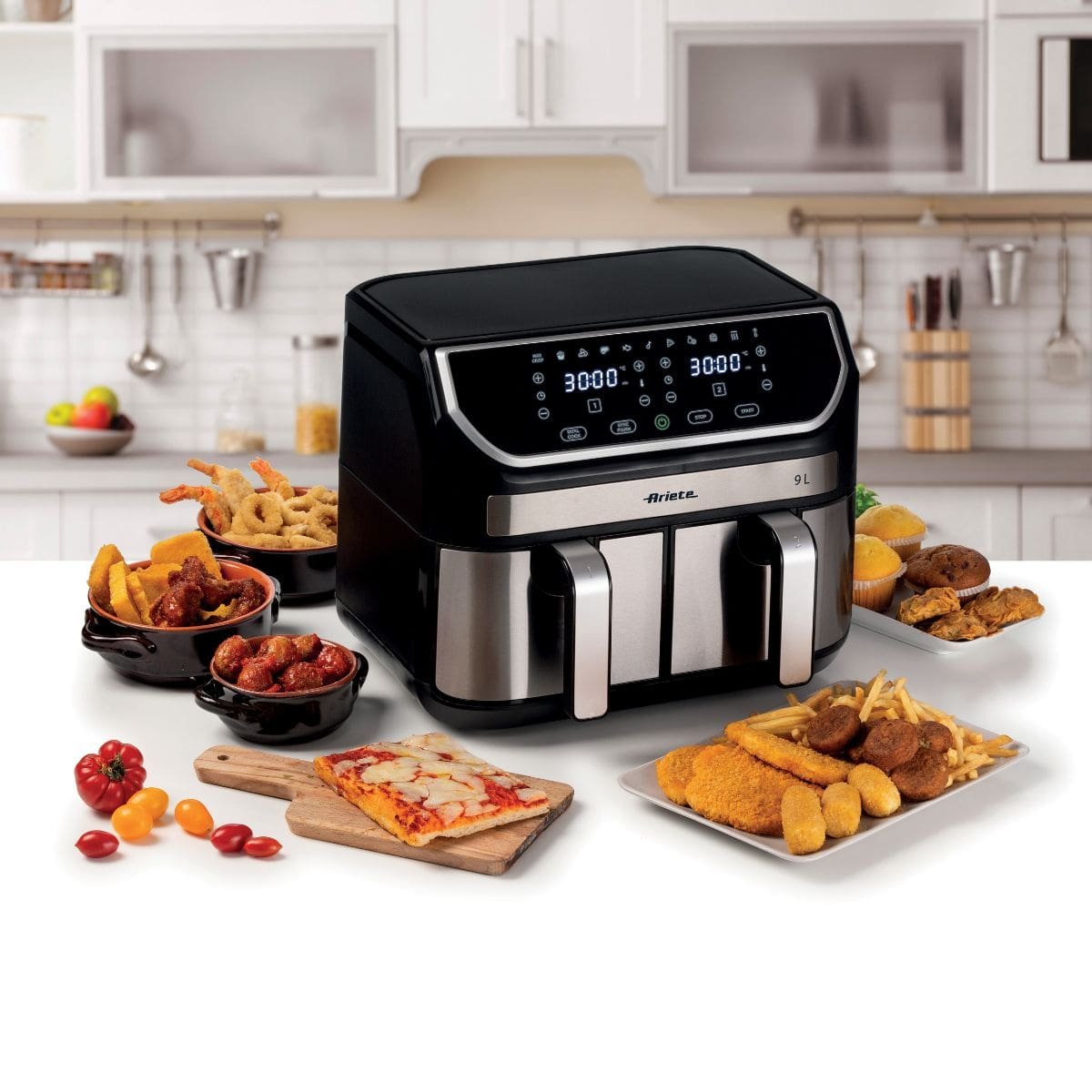 Fritadeira Air Fryer Dual 9L Metal Ariete 4625 com Cesto Duplo (4,5L x 2) - Imagem 6