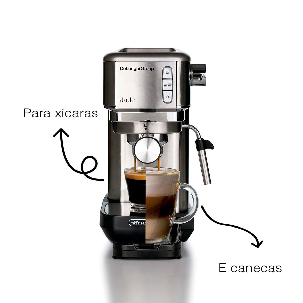 Máquina de Café Espresso Manual Ariete 1380 Jade Metal 19bar Compacta - Imagem 6