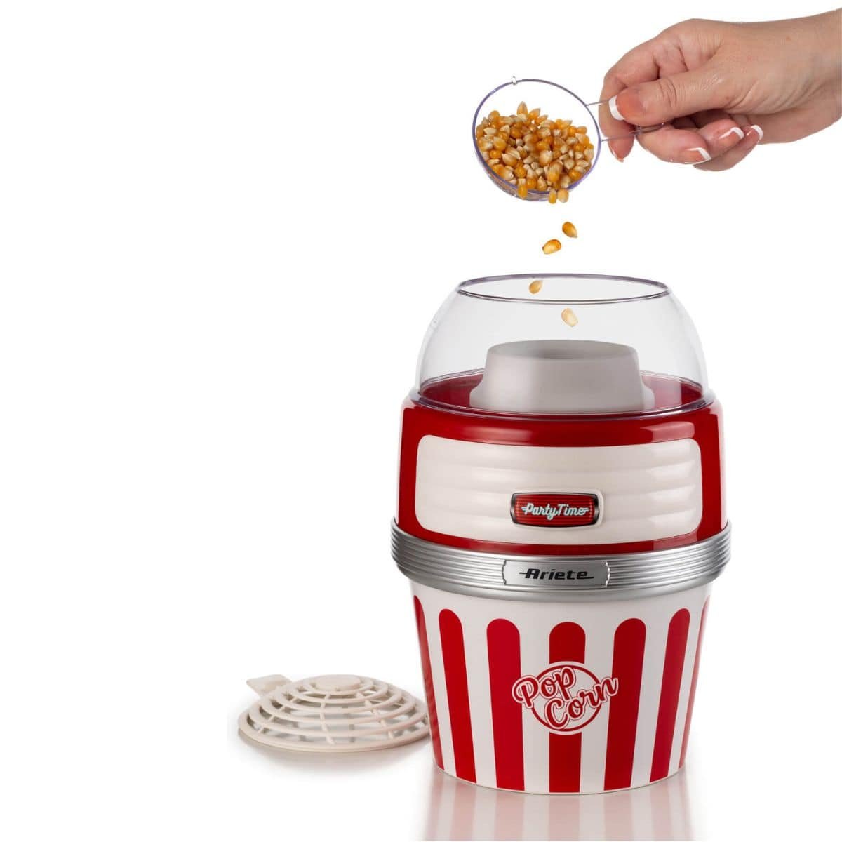 Pipoqueira Ariete 2957 Party Time Grande Retrô 1100W Vermelha - Imagem 2