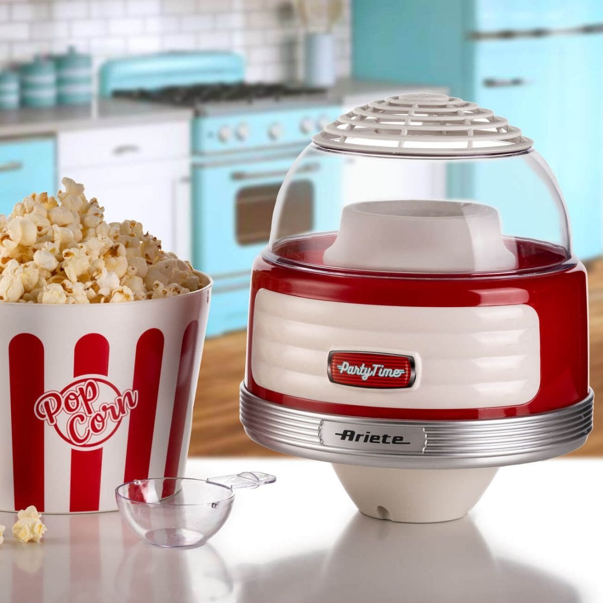 Pipoqueira Ariete 2957 Party Time Grande Retrô 1100W Vermelha - Imagem 6
