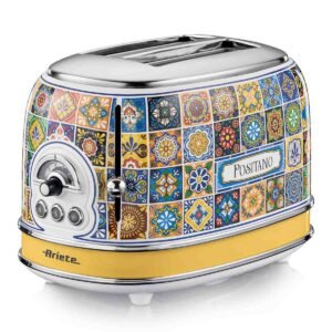 Torradeira Elétrica Ariete 155 Positano p/ 2 Fatias 6 Níveis de Tostagem 750W - 127V